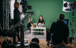 Unsere Greenbox laesst die Herzen unserer Film- und Cross-Media-Studenten hoeher schlagen